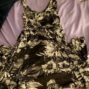 Black and white maxi dress